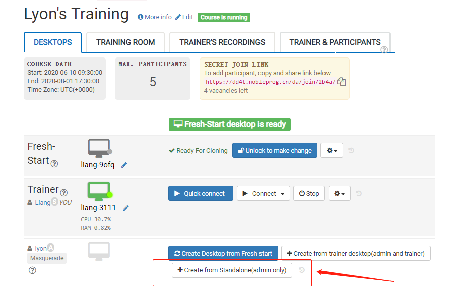 clone from standalone