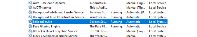 BalloonSerivce pour les statistiques d'utilisation de la mémoire invitée